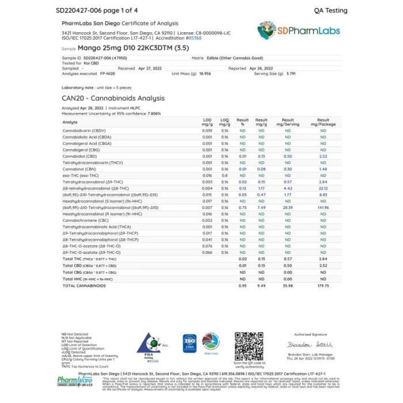 Koi Delta 10 Gummies 500mg