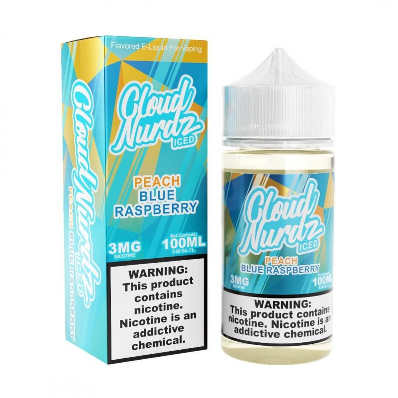 Cloud Nurdz Iced Peach Blue Raspberry eJuice